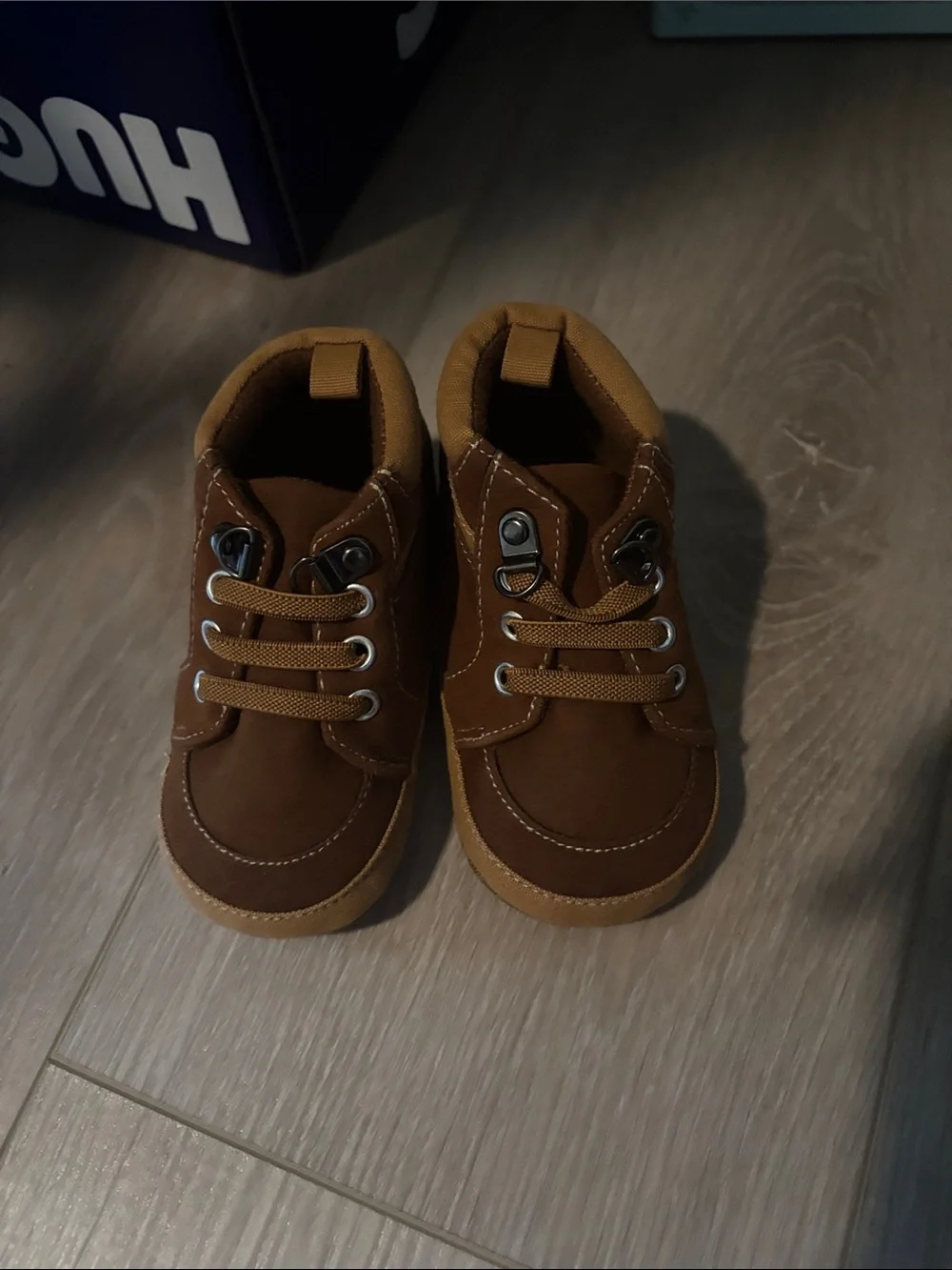 Kids Brown Casual Lace-Up Shoes